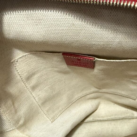 AUTHENTIC GUCCI GG LEATHER BACKPACK! Good Condition and Beautiful Color! - Picture 7 of 13